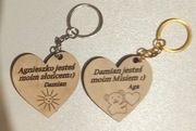 Breloki w kształcie serca na walentynki 