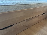 Łóżko bukowe Visby Gotland. Materac 160 x 200cm 