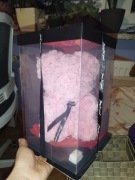 Miś z różyczek różowy 