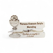 Magnes+ bransoletka, podziękowanie dla gości, Pierwsza Komunia Święta 