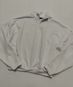 Boohoo damska biała krótka bluza oversize pod szyję nowa M/38