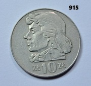 10 zł Tadeusz Kościuszko z 1970 roku ładna moneta nr. 915