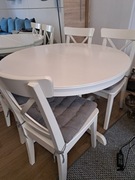 Stół rozkładany biały Ikea