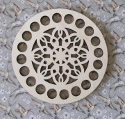 Baza dno koszyka spód koło 10cm makrama wzór 8kosz10