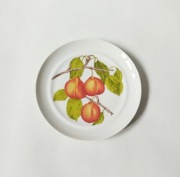 Porcelanowa patera talerz Lang Ebrach Nektarynki Bavaria 