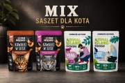 Mix mokrej karmy dla Kota Pan Mięsko i Animal Island 60x85g