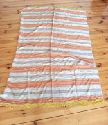 stara narzuta orientalna klim kilim w pasy pomarańczowa afrykańska old