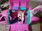 BARBIE DREAMHOUSE WYMARZONY SAMOLOT DLA LALEK + lalka Barbie