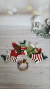 Zestaw skarpetek świątecznych,ozdoba choinkowa, dekoracja bożonarodzeniowa 