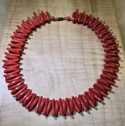 Naszyjnik KORAL NATURALNY CZERWONY długość 40cm