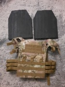 Kamizelka taktyczna dwa wkłady HARDOX 500 5mm WK