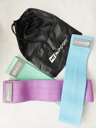 Zestaw gumy do ćwiczeń 3 taśmy oporowe z materiału antypoślizgowe