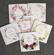 Próbki zaproszenia ślubne wianki zachowaj kolory