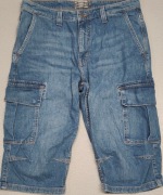 Wr) DRESSMANN oryginalne spodenki jeansowe typu bojówki Roz.M/L