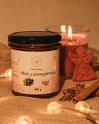 Miód wielokwiatowy z czarną porzeczką 400g