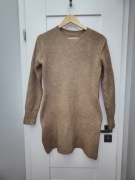 brązowy długi sweter tunika rozmiar M/L 