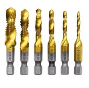 6 wierteł z gwintownikiem 