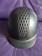 Kask jeździecki Fouganza 520, S/54cm, czarny mat, stan bdb