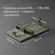 Pułapka na szczury PRL odrestaurowana vintage unikat metalowa