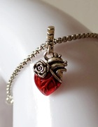 Srebrna bransoletka z zawieszką z sercem