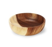 KALINCO 24cm Miska Drewniana Salaterka Na Sałatkę Chipsy Przekąski