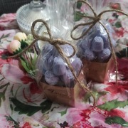 Świeczka sojowa "Bukiet tulipanow",  80g, Robea, kolekcja Elegant