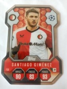 Topps match attax 2024 / 25 Chrome PRO ELITE Shield Santiago Gimenez SH 13 