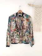 Nowa bez metki Zara Trafaluc cienka kurtka bomberka kwiaty rozm S/36/8