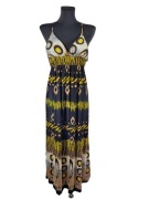 Długa sukienka maxi wzór Kitty Kat 40,L/42,XL