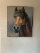 Wojciech Adam Witkowski – "Kary" (obraz olejny, 60x50) (konie)