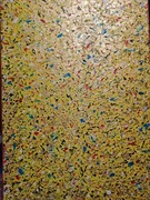 Abstrakcja z fakturą impastów/zgrubień/