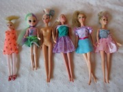 zestaw 5 laleczek typu barbie