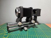 Zestaw do makrofotografii miech Nikon PB-4 i adapter do slajdów PS-5