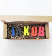 Personalizowane Kredki Świecowe z Wosku Pszczelego JAKUB Kuba Eko Prezent 