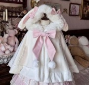 Japońska lolita  peleryna z kapturem rozmiar M