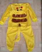 62^ Pokemon Pikachu pluszowy strój piżama przebranie 6/7 Lat_116/122 cm