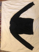 Sweter czarny rozpinany CAMAIEU