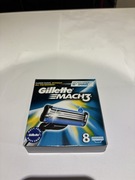 8X ORYGINALNE OSTRZA WKŁADY DO MASZYNKI GILLETTE MACH 3 TURBO NOŻYKI 8 SZT
