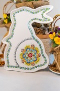 Talerz półmisek wielkanocny porcelanowy zajączek zając ręcznie malowany
