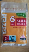 Filtr Slim 6mm 120szt GIZEH papierosy 10 opakowań