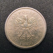 1 złoty 1990 moneta obiegowa 