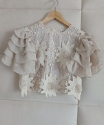 Bluzka New Collection S M falbanki haftowana zara cocomore top