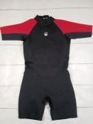 Pianka neoprenowa krótka S 36 surfing pływanie wetsuit czarno czerwona