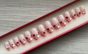Ręcznie malowane sztuczne paznokcie, press on nails, tipsy handmade