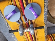 roller Power Tek XL Obrotowe uchwyty do pompek plus Ściskacz do rąk