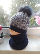 Komplet dziecięcy czapka z kominem 