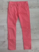 Spodnie jeansowe koralowe 152/158