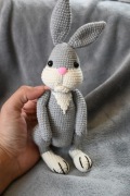 Zając królik zajączek amigurumi króliczek handmade prezent 