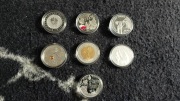 7 srebrnych monet 14,14g  Ag925 - 10 złoty 