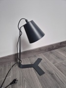 Nowa lampa biurkowa szara good home 